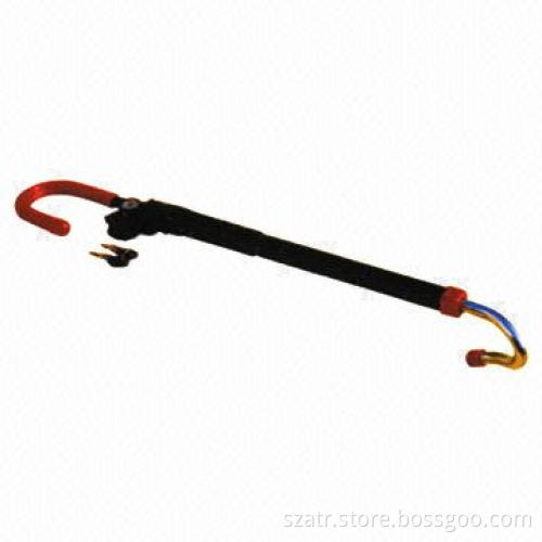 Anti-theft Steering Wheel and Pedal Lock with 2 Keys, Sized 4.125 x 4.125 x 2.67cm